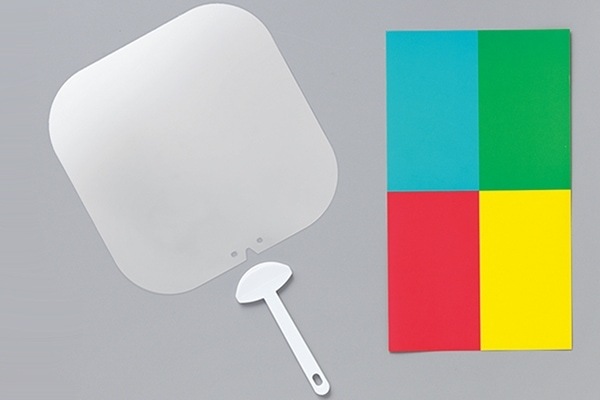 夏休み工作 光のうちわキット|4色セロハンで作るステンドグラス風オリジナルうちわ