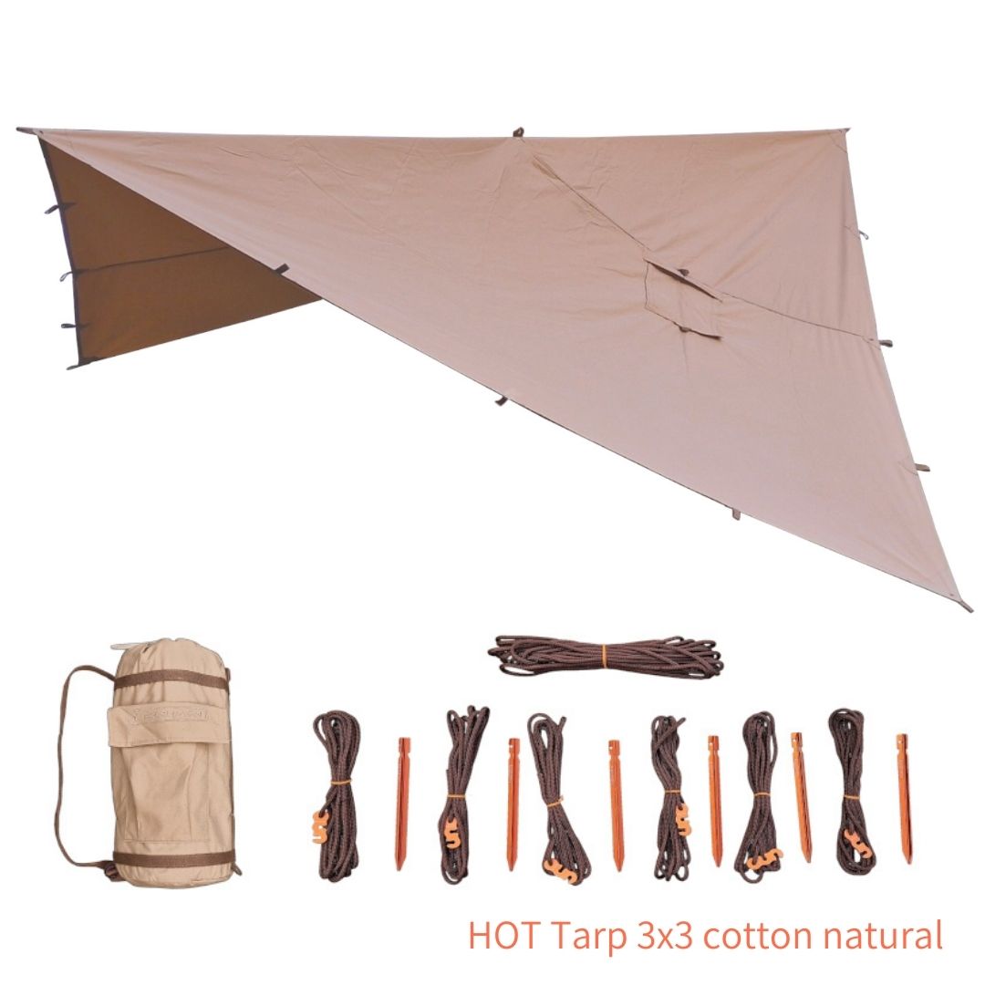 HOT Tarp Cotton Natural | BRAND,BUSHMEN Travel Gear | PLUGFLUX