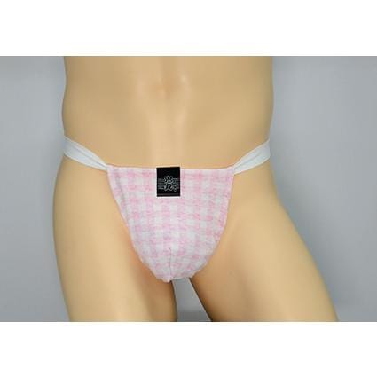 黒猫ニット　ギンガム　ピンク