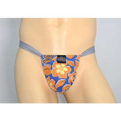 黒猫ニット　ハイビスカス　紫