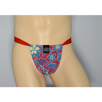 黒猫ニット　ハイビスカス　青