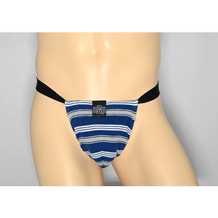 黒猫ニット　ボーダー105　紺グレー