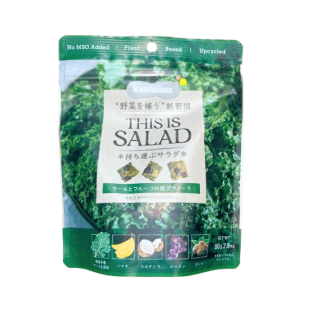 KAWAIINE THIS IS SALAD ケールとフルーツの板グラノーラ (80g入り)