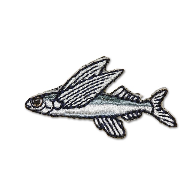 アイロンアップリケ トビウオ