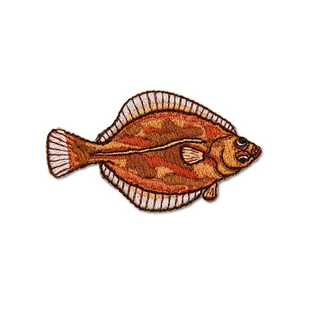 アイロンアップリケ カレイ