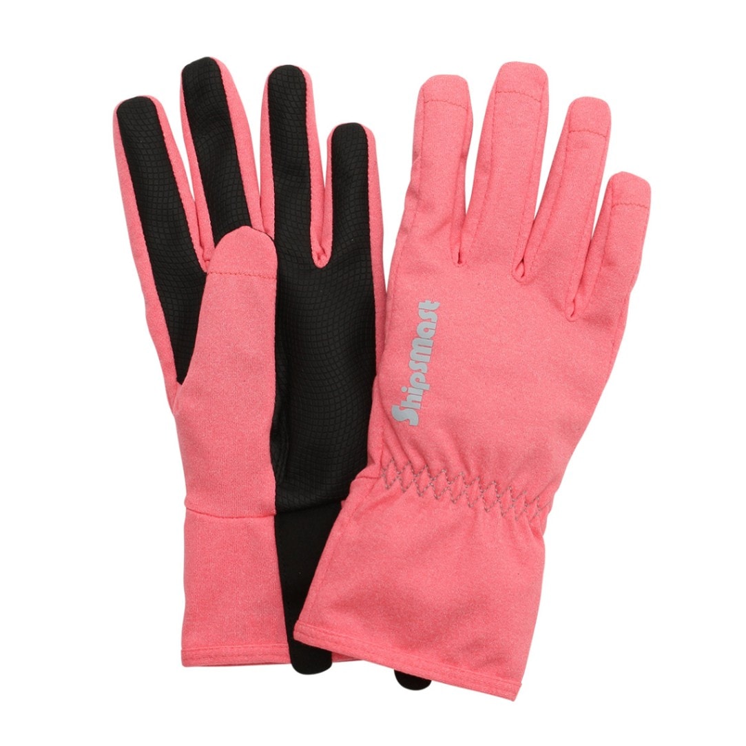 UVカットグローブ 5本指 ソリッド【ピンク】