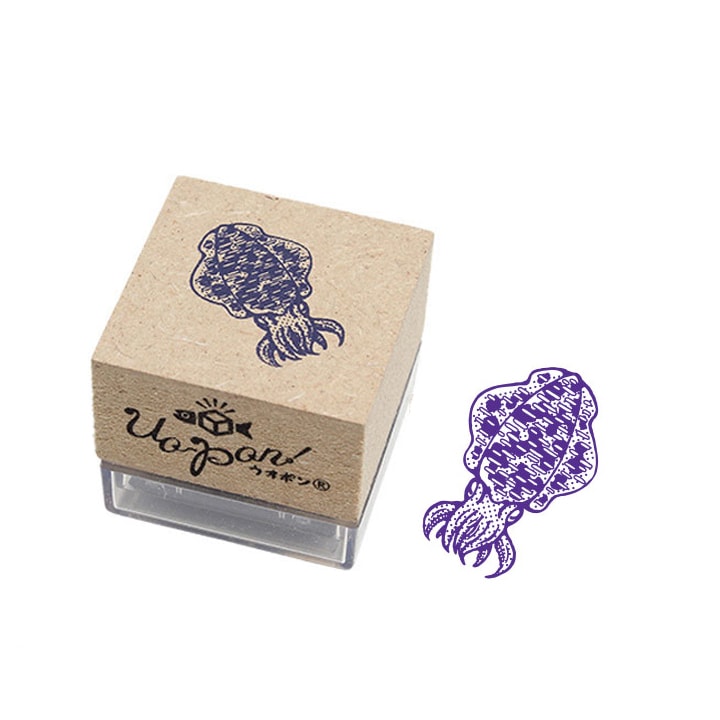釣魚スタンプ UO-PON! アオリイカ（パープル）