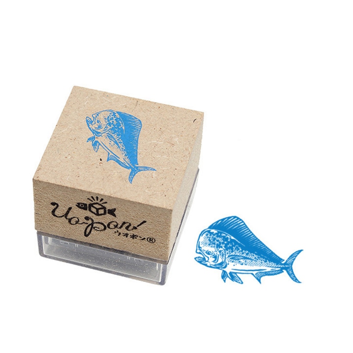 釣魚スタンプ UO-PON! シイラ（ブルー）