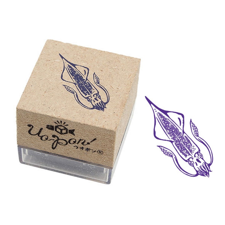 釣魚スタンプ UO-PON! ヤリイカ（パープル）