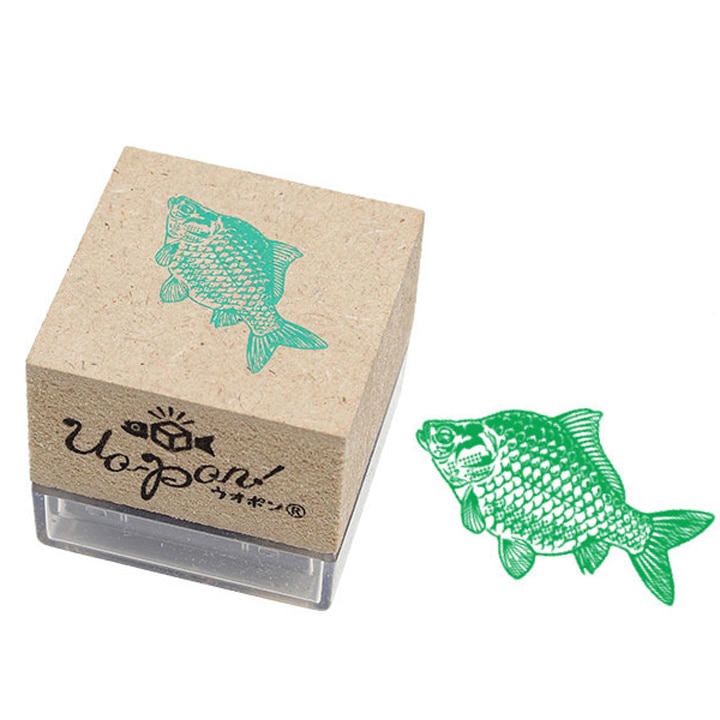 釣魚スタンプ UO-PON! ヘラブナ（グリーン）