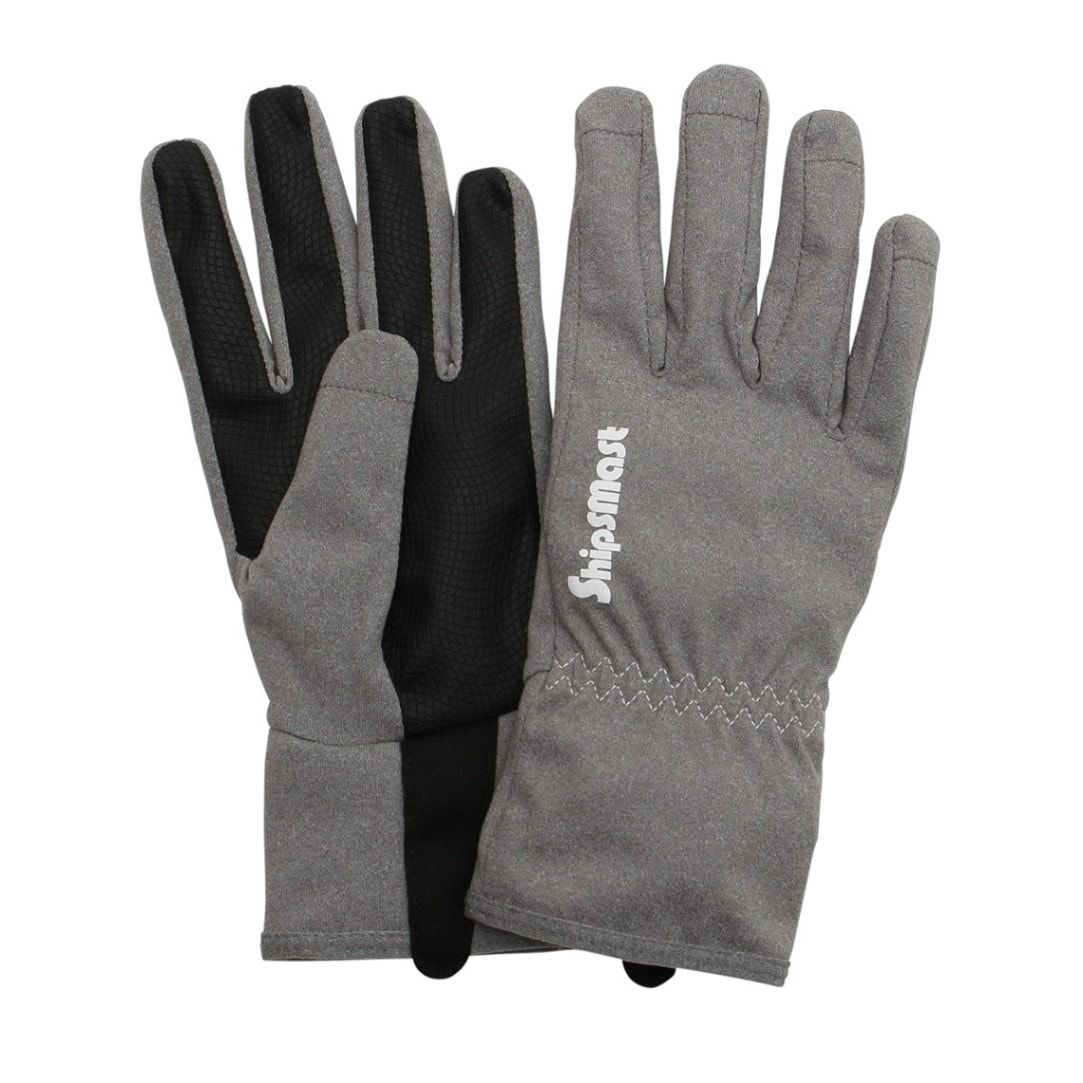 UVカットグローブ 5本指 ソリッド【グレー】