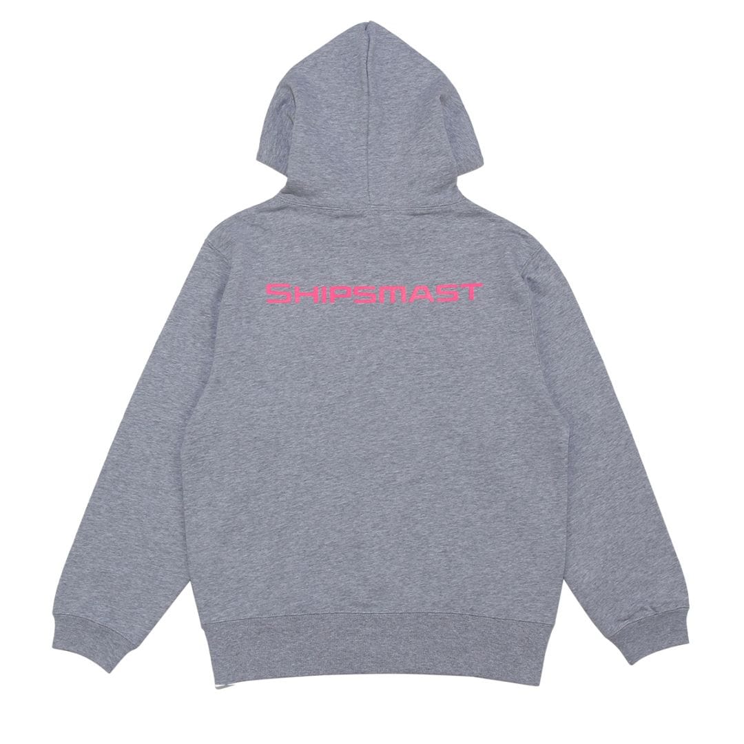 Shipsmastロゴフーディー【グレー×ピンク】