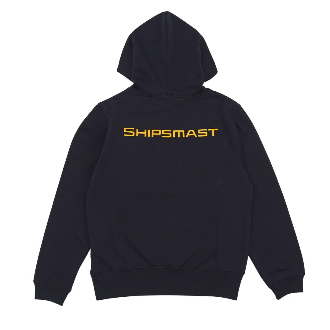 Shipsmastロゴフーディー【ネイビー×イエロー】