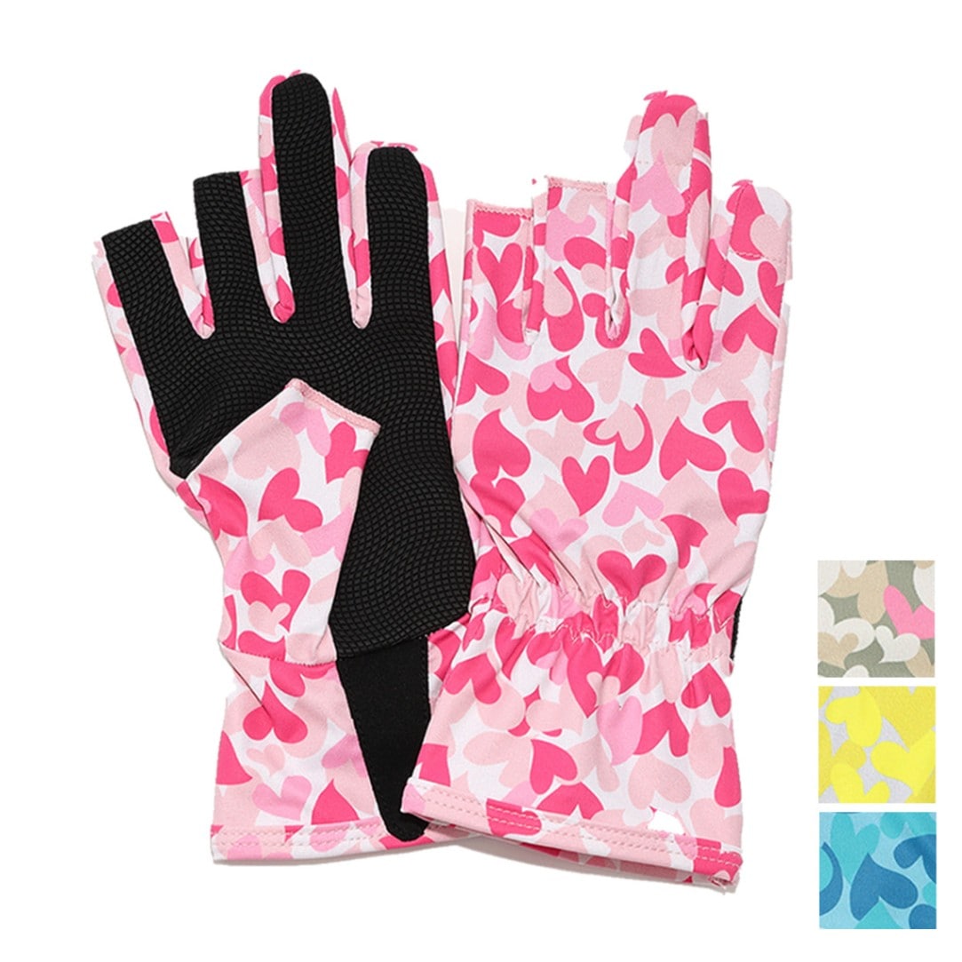 UVカットグローブ ハートカモ 3C 【全4色】