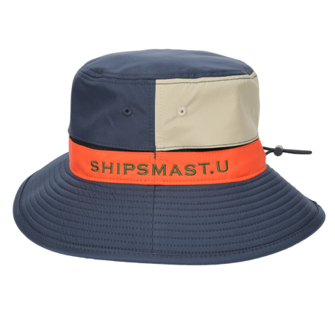 透湿防水ハット【ネイビー×オレンジ】