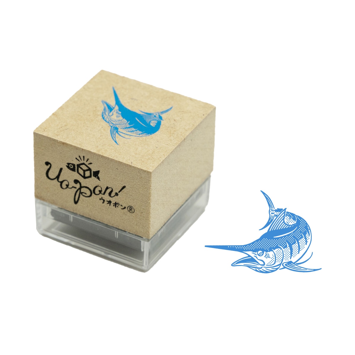 釣魚スタンプ UO-PON! クロカワカジキ(ブルー)