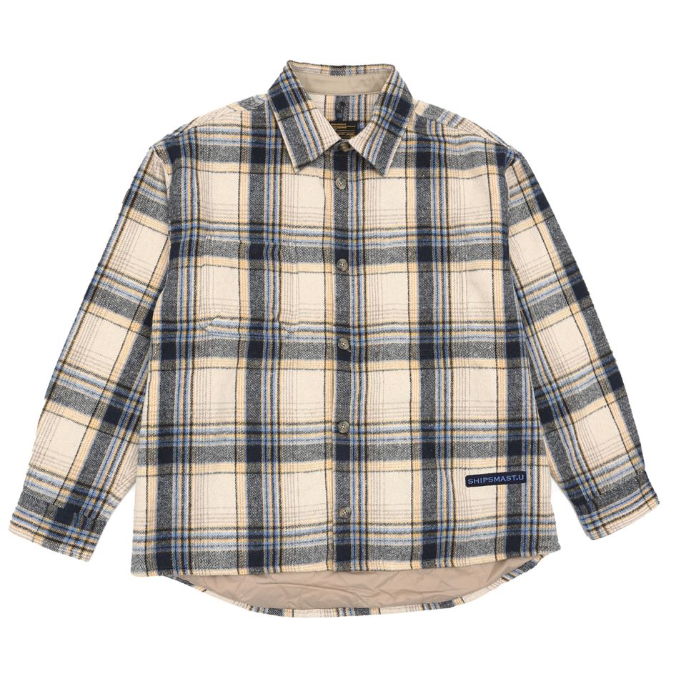 中綿シャツジャケット【ネイビー】