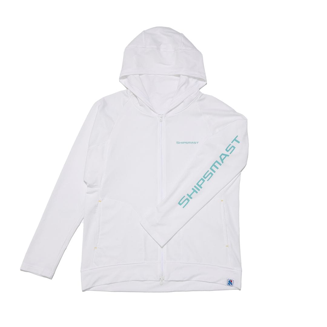 2WAYフードUVカットパーカー【ホワイト】