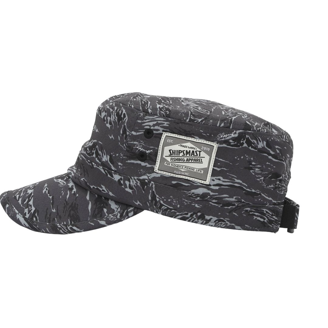 Fish Camo Dry ワークキャップ【ブラック】
