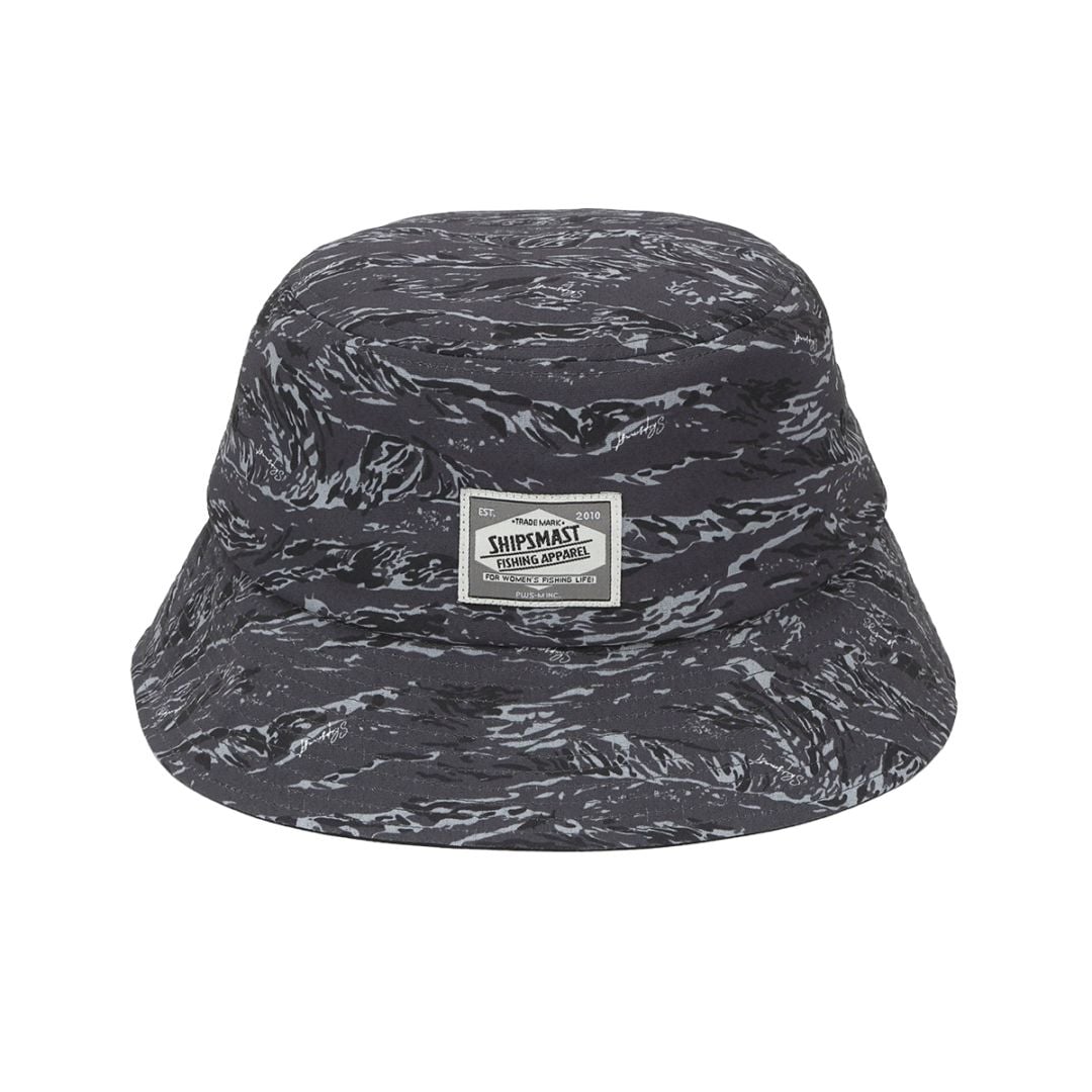 Fish Camo Dry バケットハット【ブラック】 | PlusM Online Shop