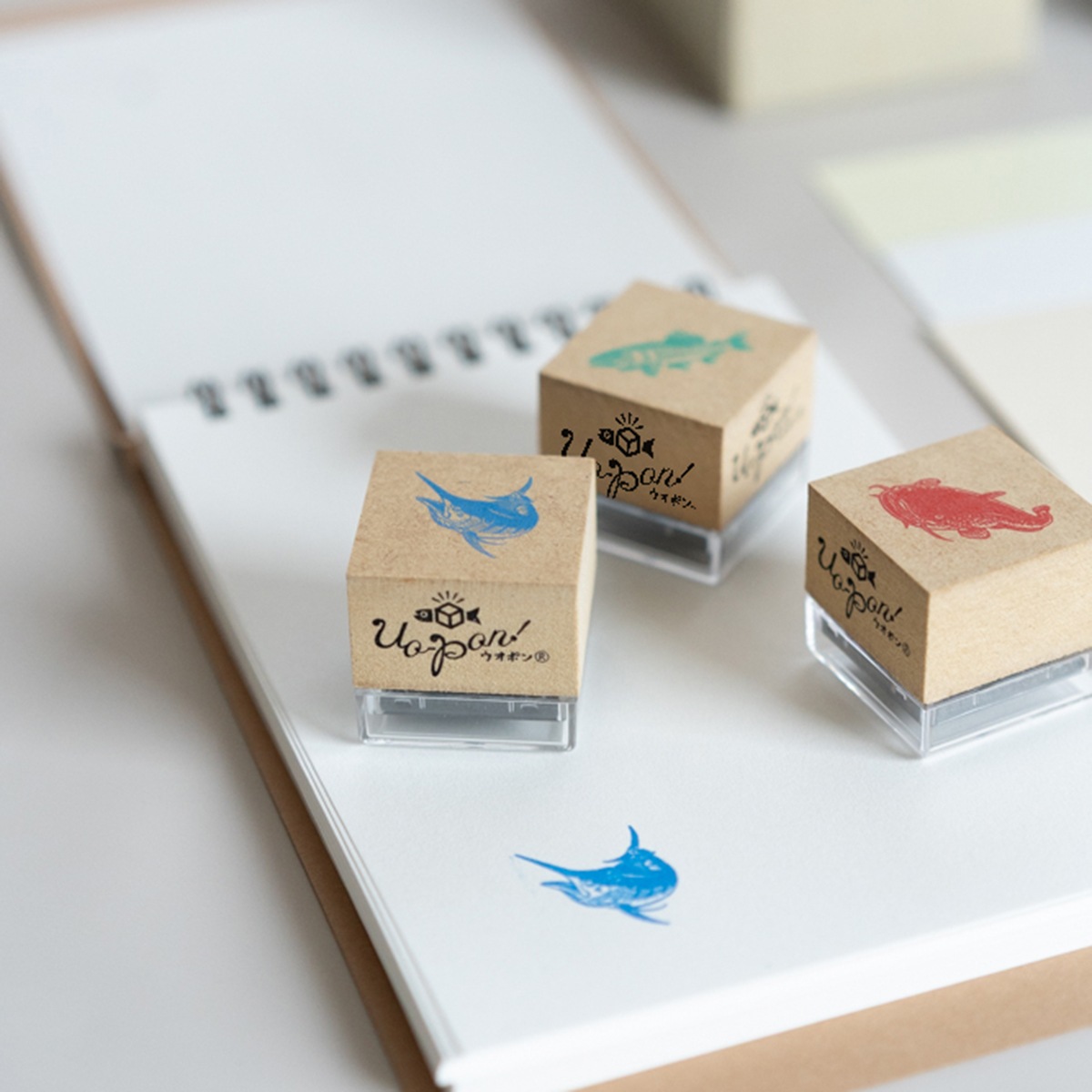 釣魚スタンプ UO-PON! クロカワカジキ(ブルー)