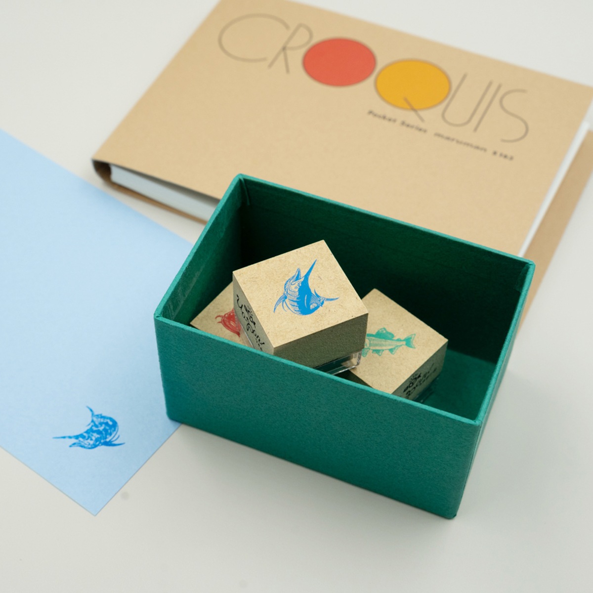 釣魚スタンプ UO-PON! クロカワカジキ(ブルー)