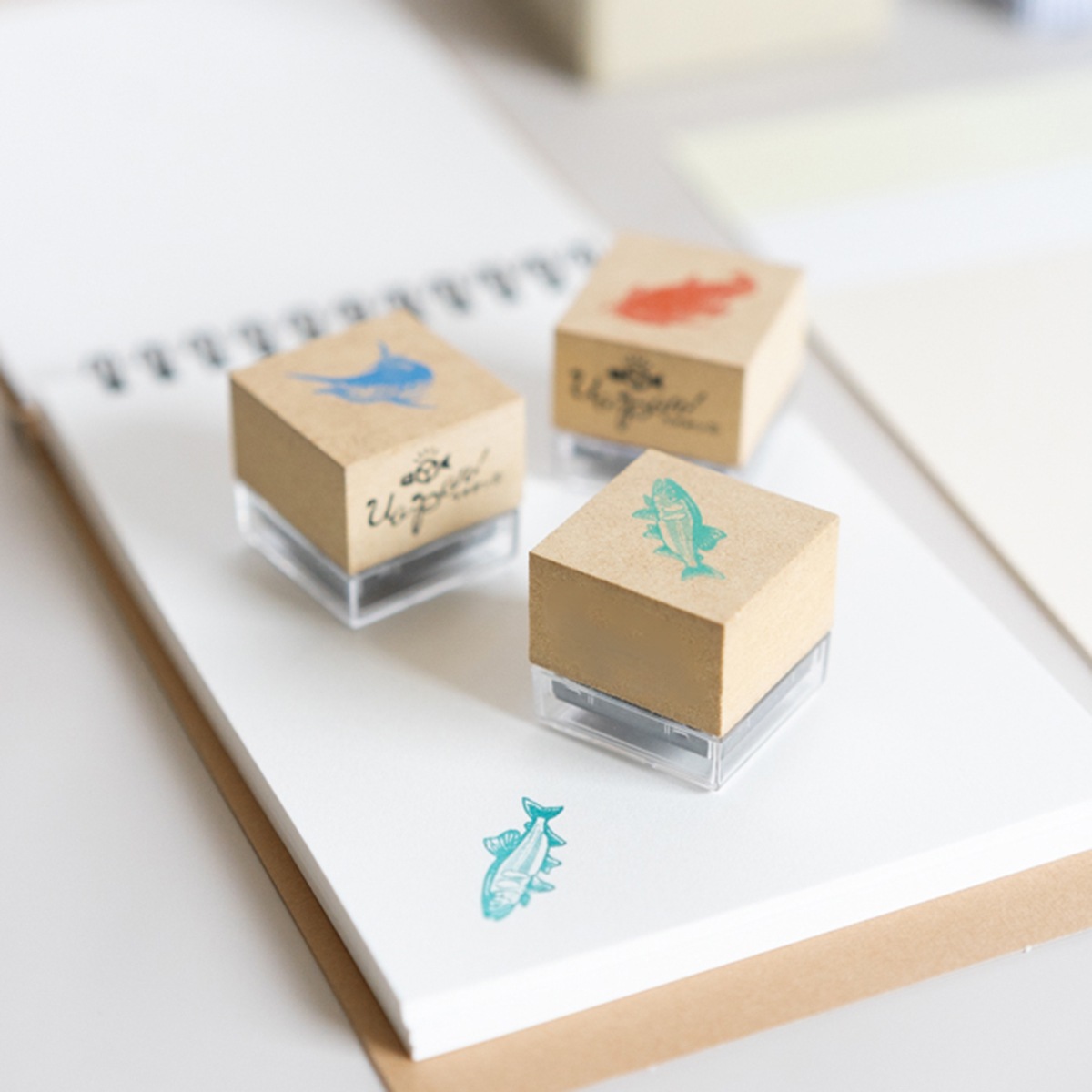 釣魚スタンプ UO-PON! アユ（グリーン）