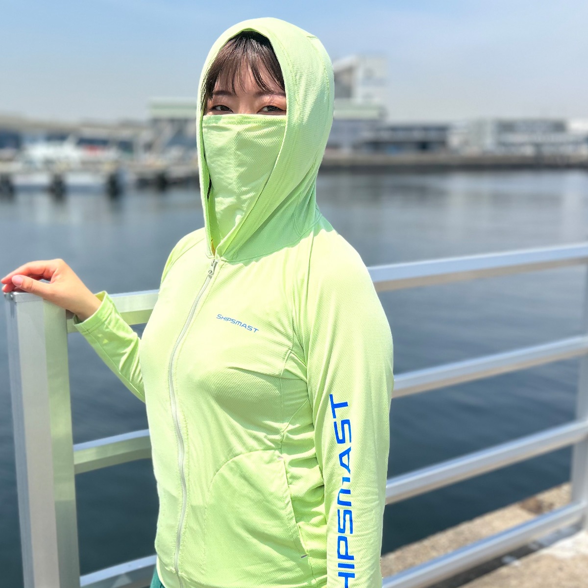 2WAYフードUVカットパーカー【グリーン】 | PlusM Online Shop