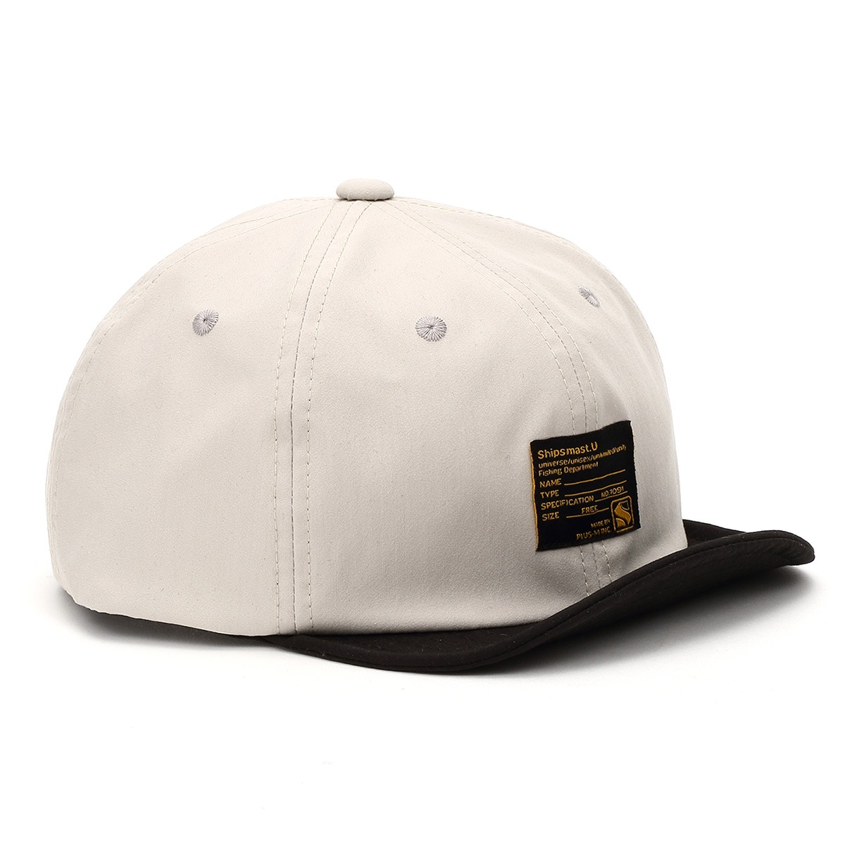 2トーンタグキャップ【ブラック】