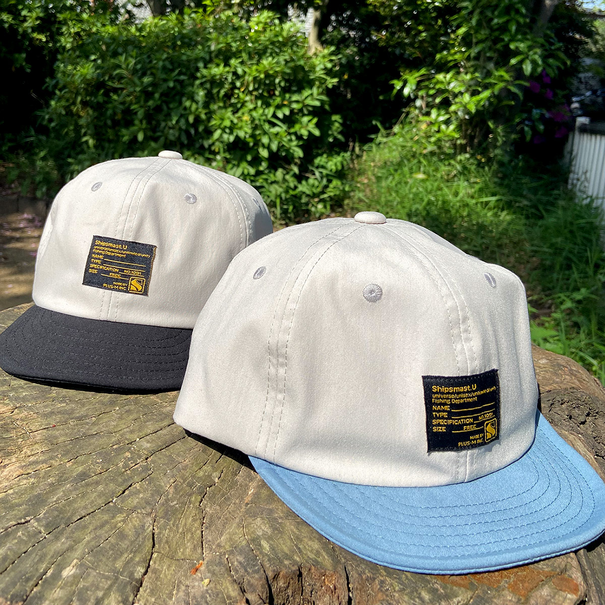 2トーンタグキャップ【ブラック】