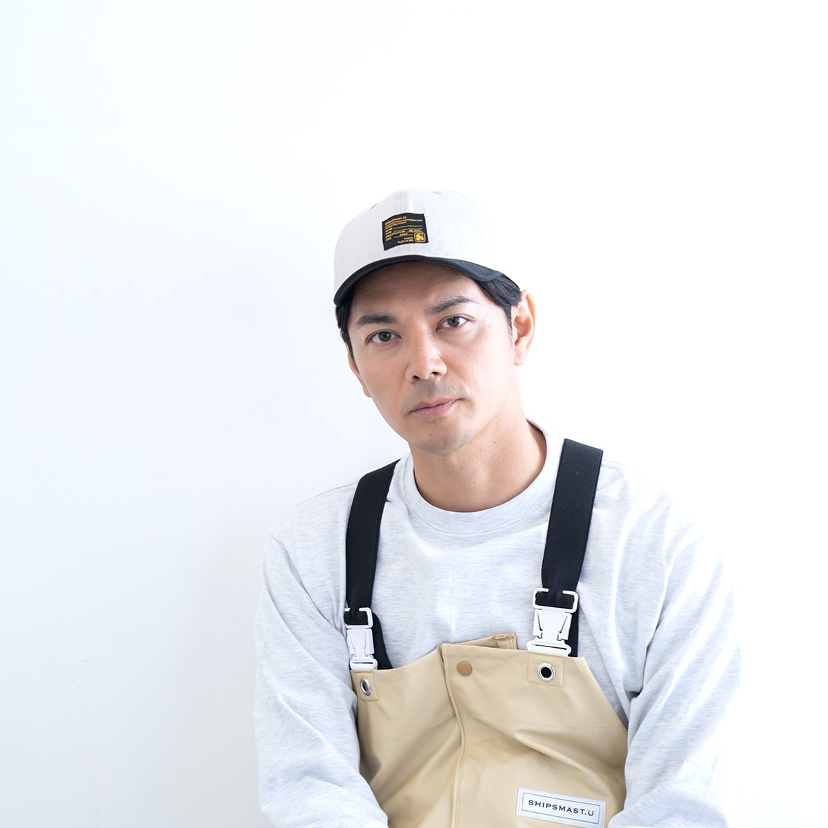 2トーンタグキャップ【ブラック】