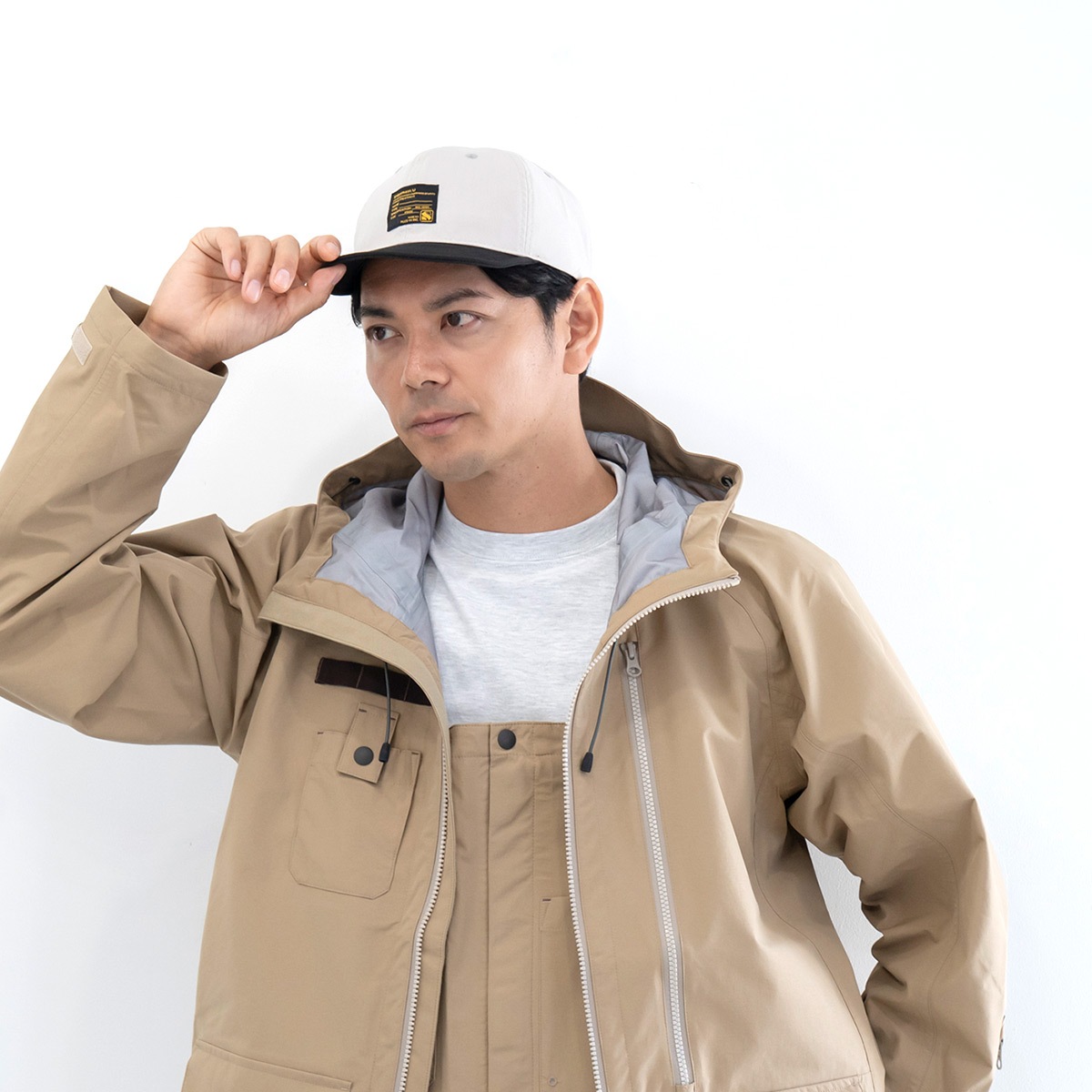 2トーンタグキャップ【ブラック】