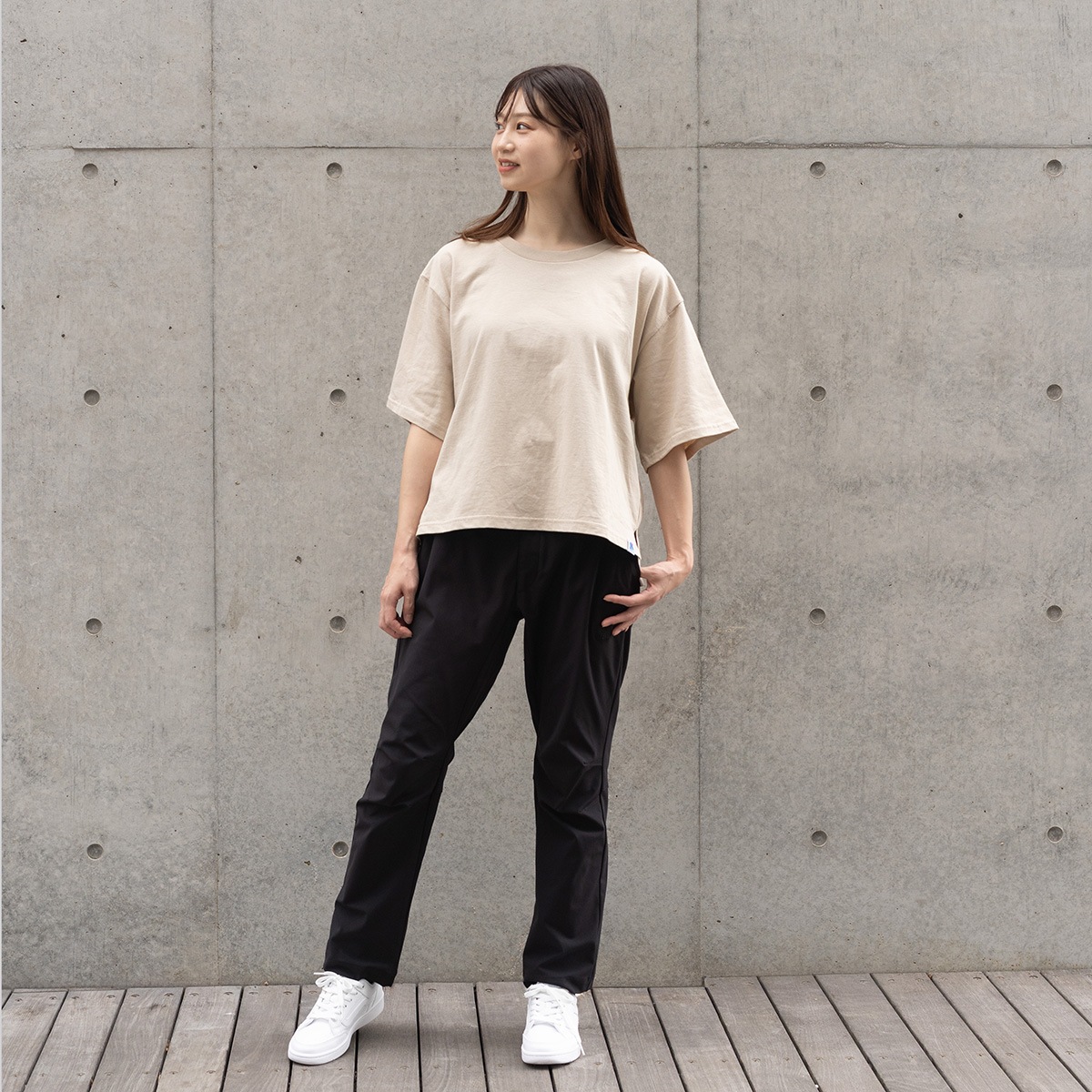 ユーティリティパンツ ストレート【ブラック】