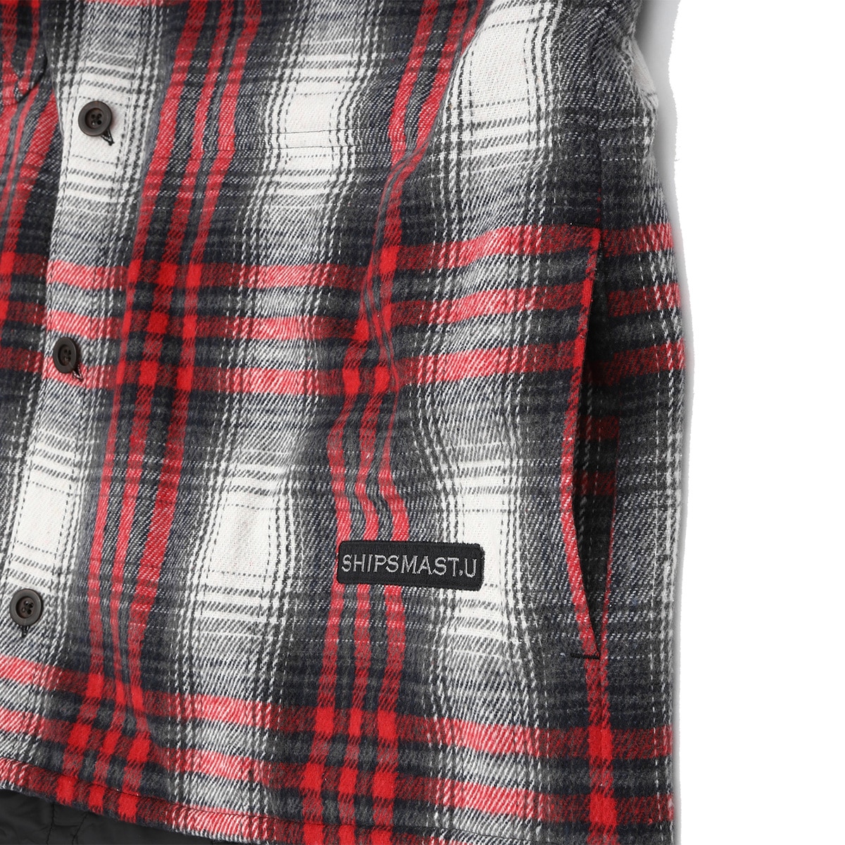 中綿シャツジャケット【レッド】