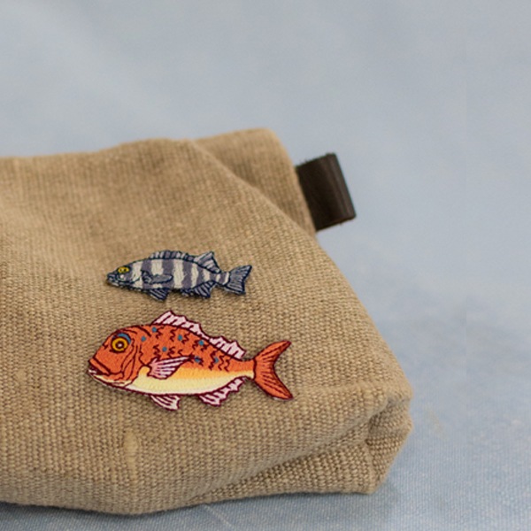 アイロンアップリケ カンパチ