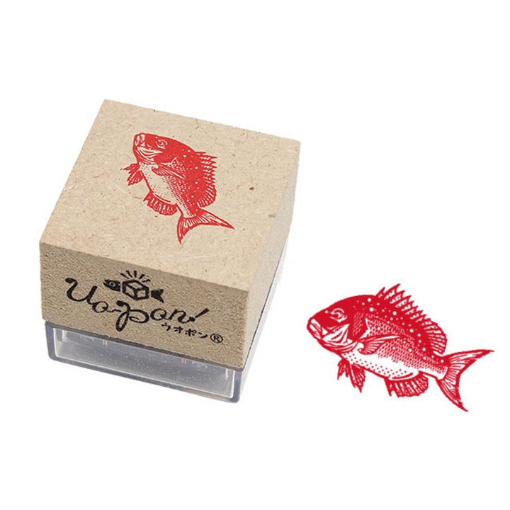 釣魚スタンプ UO-PON! マダイ（レッド）