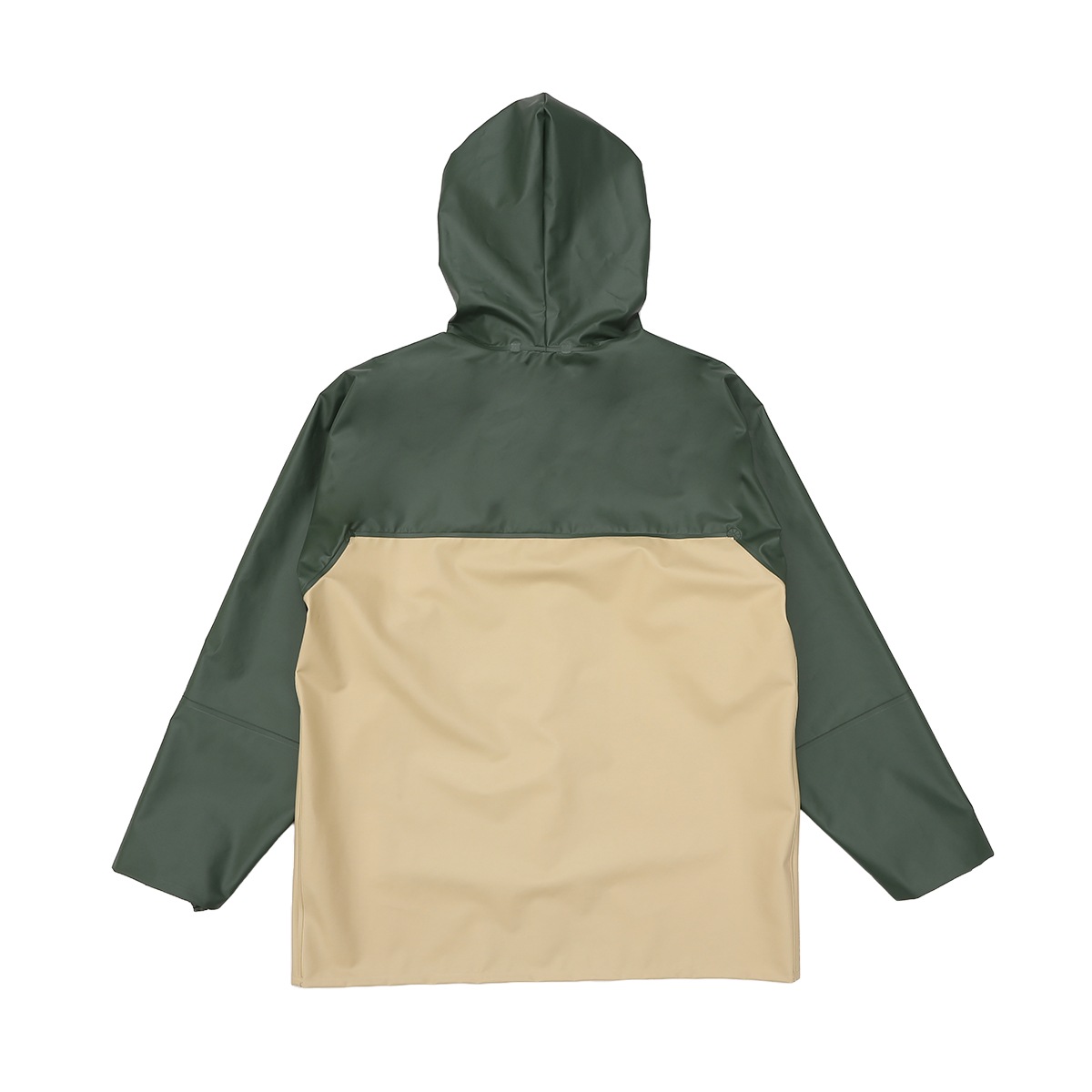 PVCジャケット【カーキ×ベージュ】