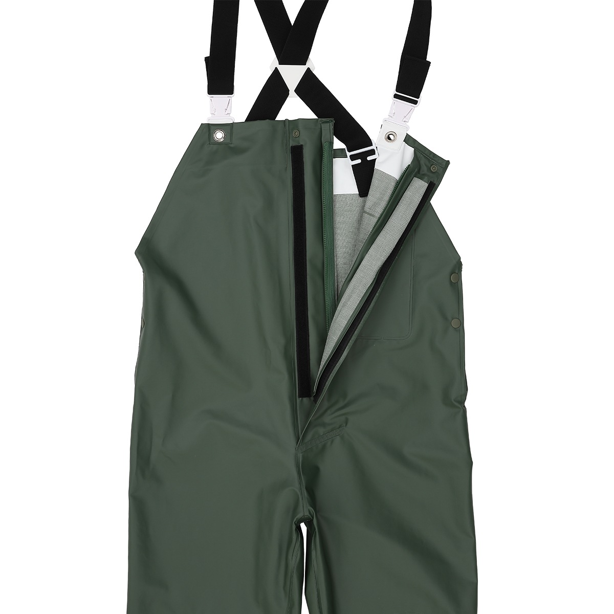 PVCサロペット【カーキ】