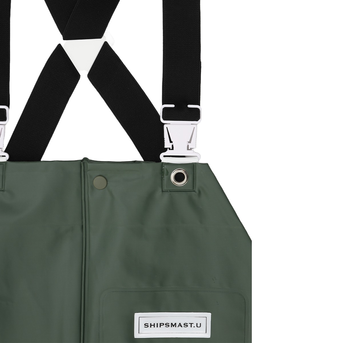 PVCサロペット【カーキ】