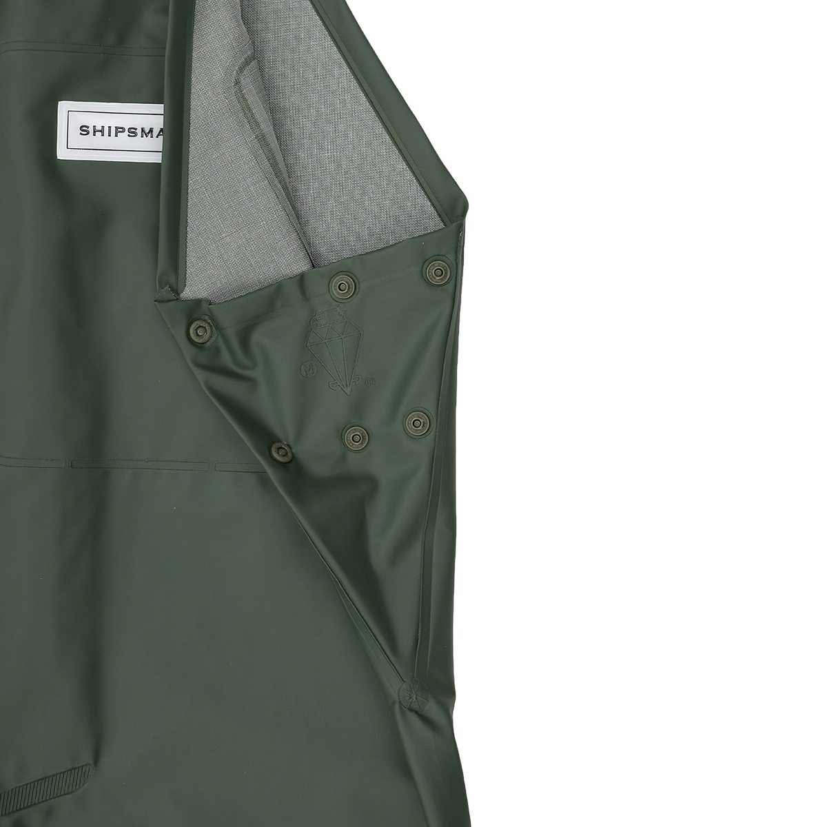 PVCサロペット【カーキ】