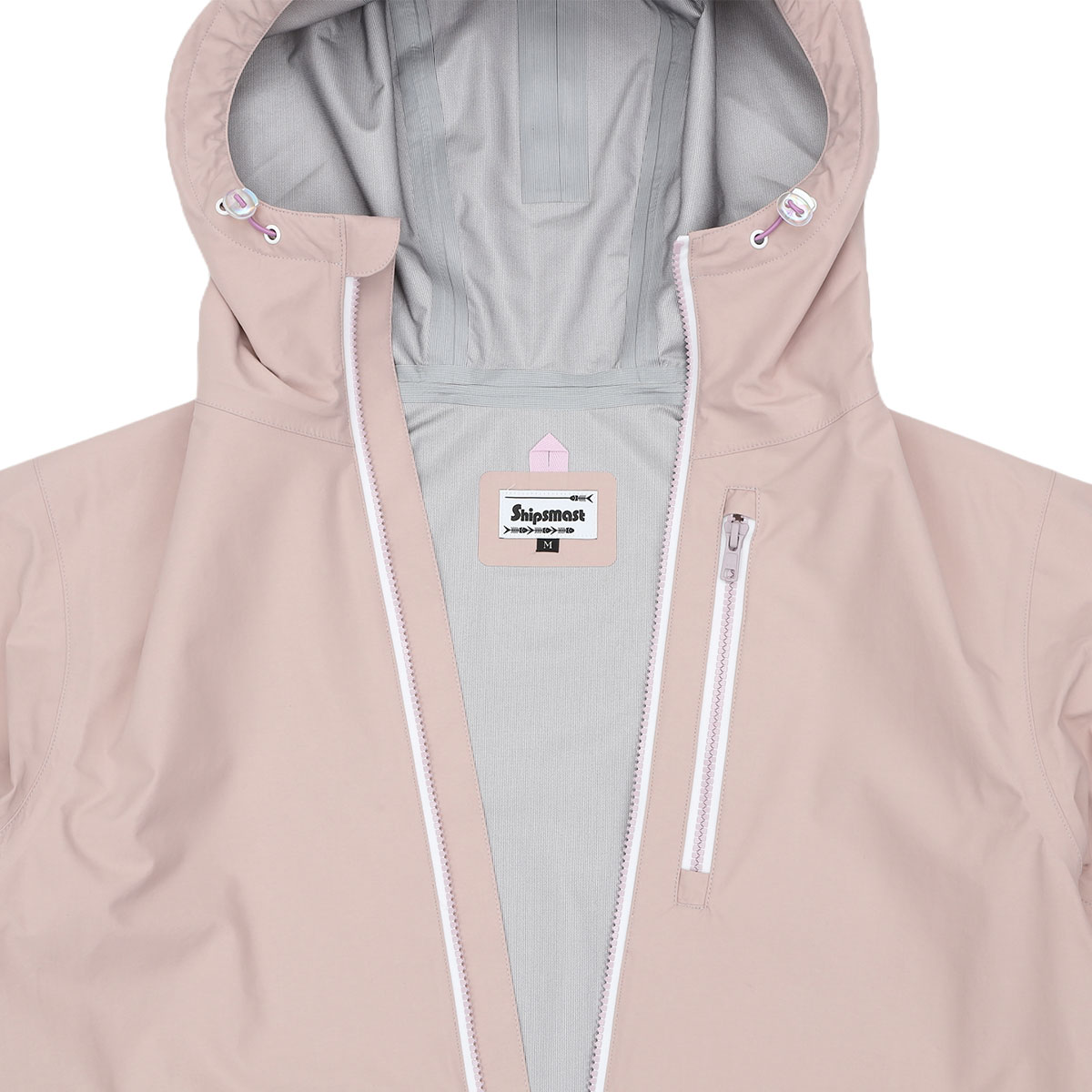 透湿防水ロングジャケット【ラベンダー】