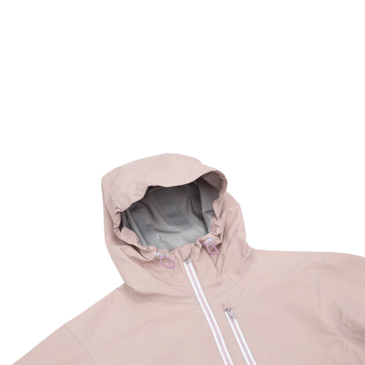 透湿防水ロングジャケット【ラベンダー】
