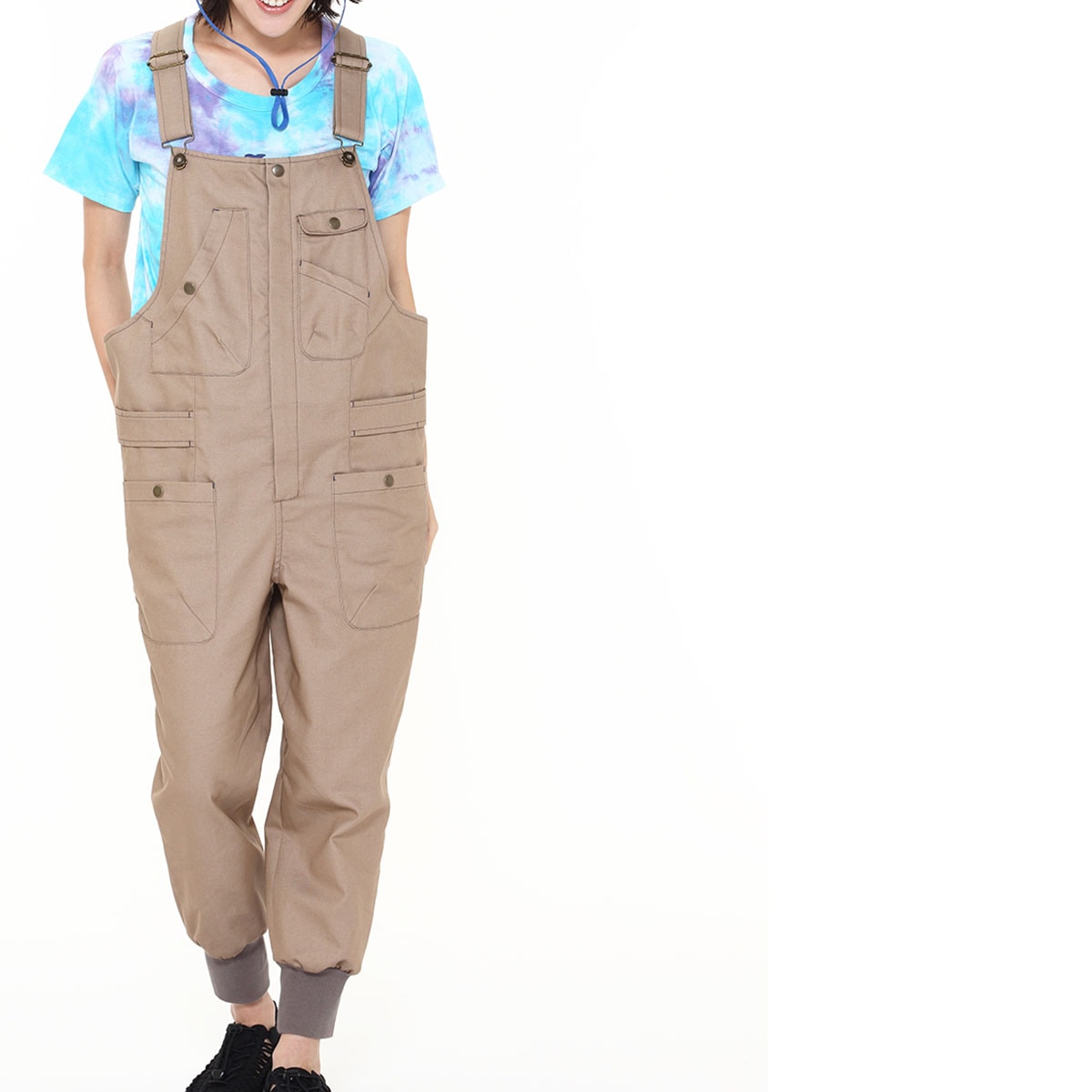 超撥水サロペット【ベージュ】 | PlusM Online Shop プラスエム