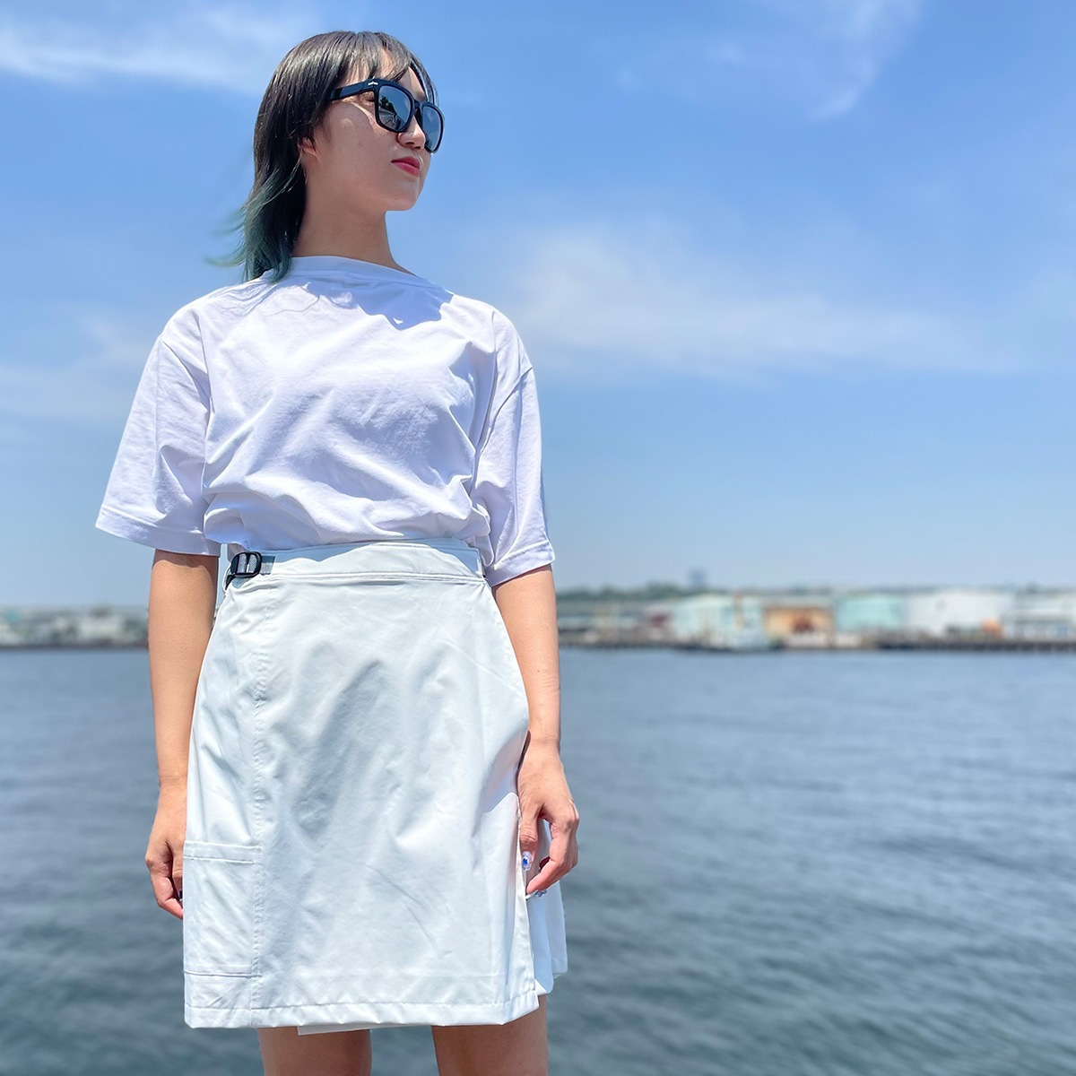 透湿防水ラップスカート【ホワイト】 | PlusM Online Shop