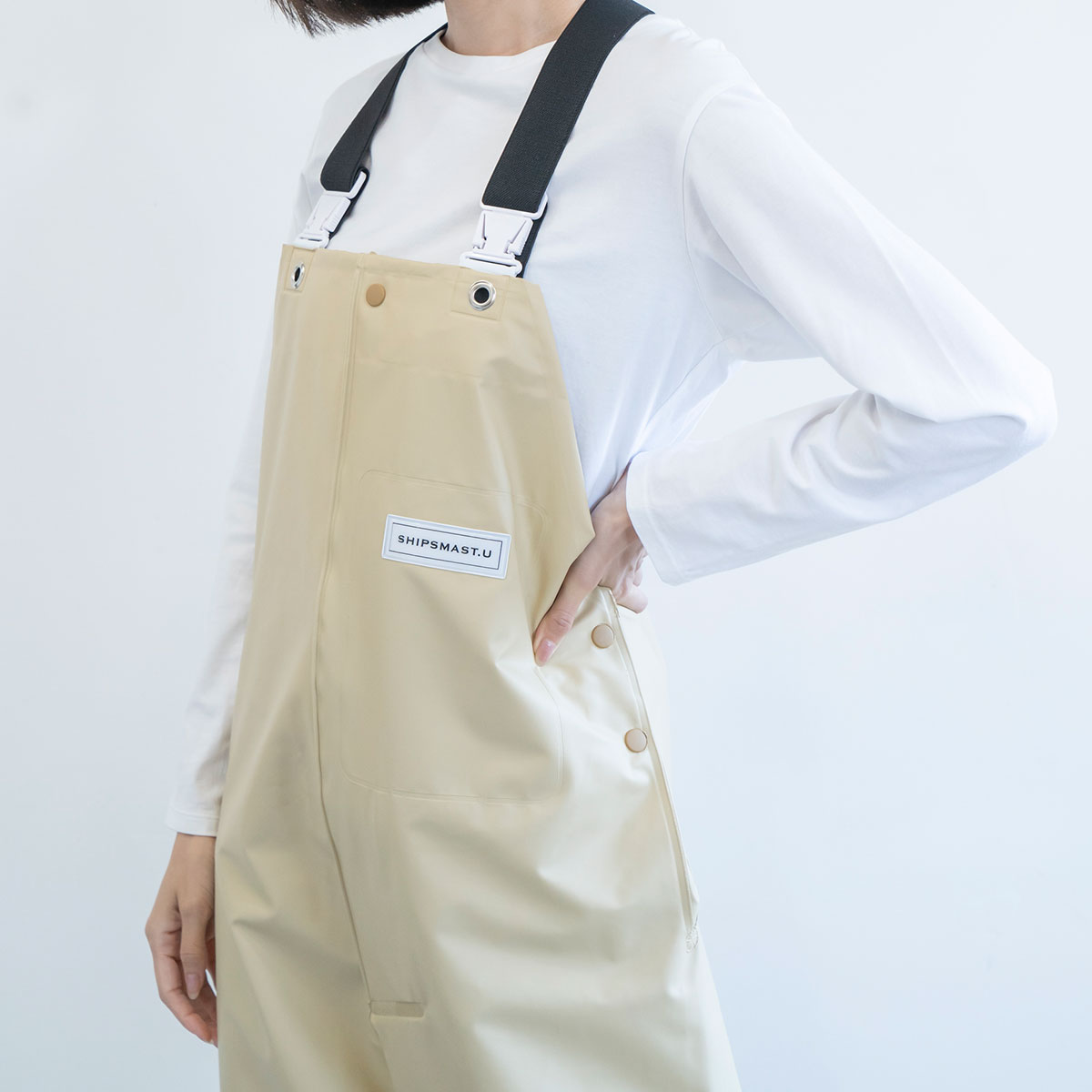 PVCサロペット【ベージュ】 | PlusM Online Shop プラスエムオンライン