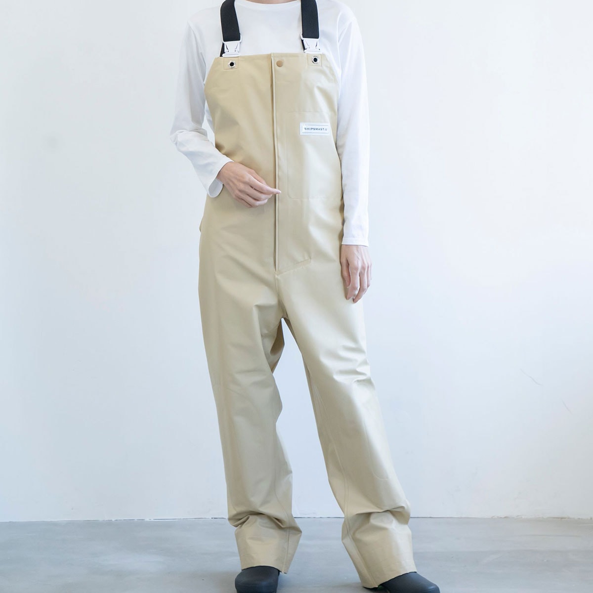 ゆうこ様サロペットベージュ PVCサロペット【ベージュ】 | PlusM Online Shop プラスエムオンライン