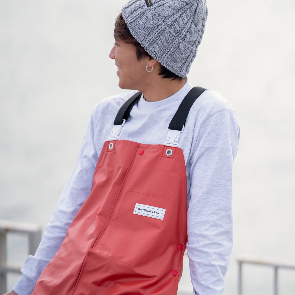 PVCサロペット【レッド】