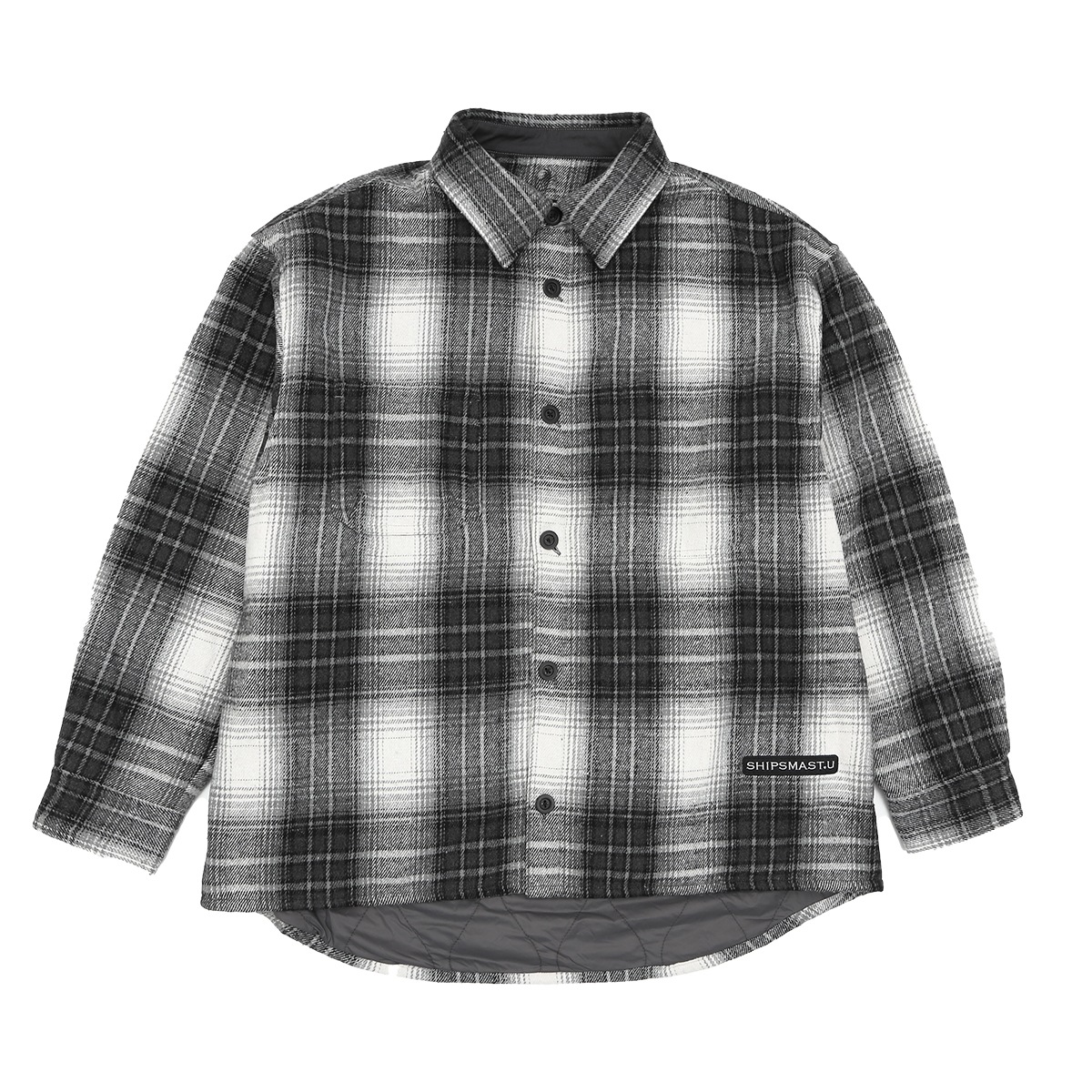 中綿シャツジャケット【 グレー】