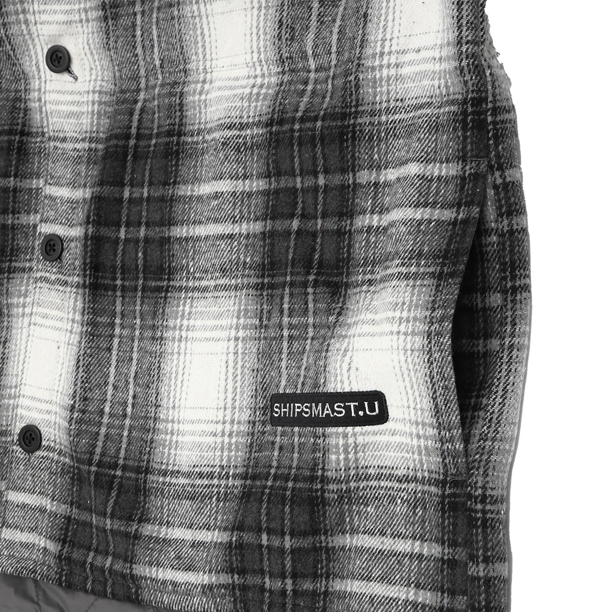 中綿シャツジャケット【 グレー】