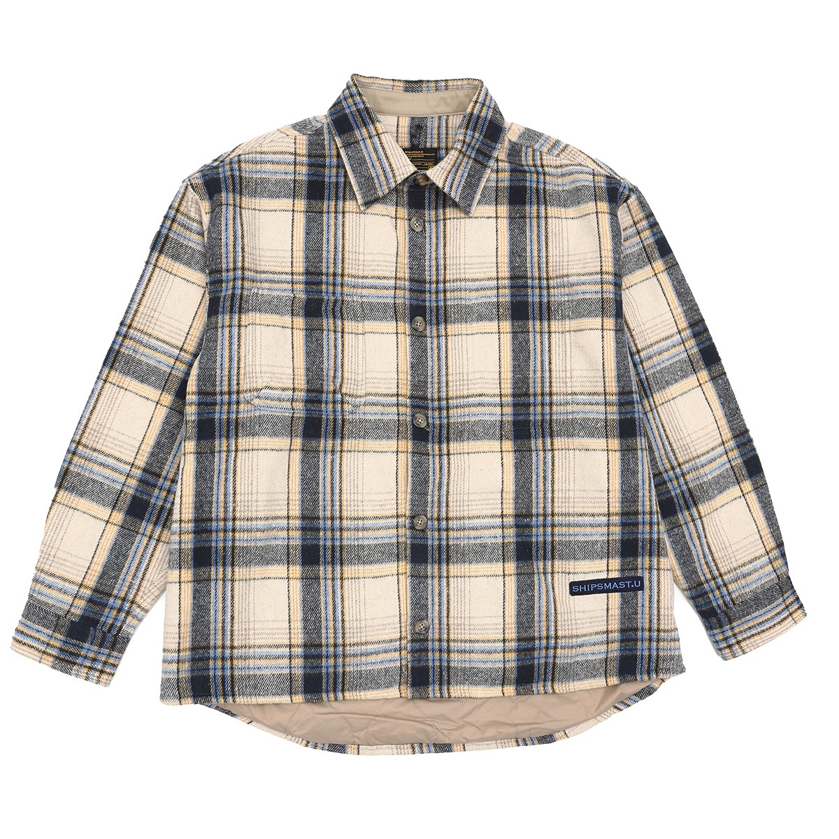 中綿シャツジャケット【ネイビー】